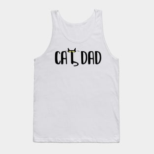 Cat Dad Father's Day Gift Tank Top